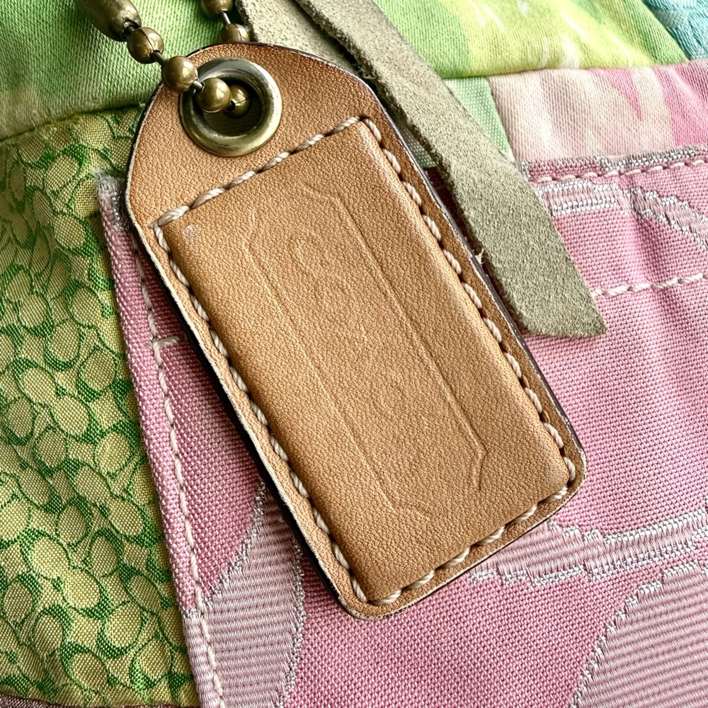 Y2k Coach Hamptons Patchwork Quilted Shoulder Bag… - image 4